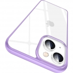 CASEKOO iPhone 15 Plus Uyumlu effaf Klf-Purple