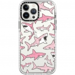 CASETiFY iPhone 13 Pro Max Klf-Pink Sharks