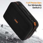 COOWPS Nintendo Switch 2 Sert Kabuklu anta-Black 