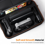COOWPS Nintendo Switch 2 Sert Kabuklu anta-Black 