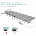 CableCreation MacBook USB-C Type C 4K Adaptr (12 in/Gri)