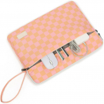 Canvaslove Laptop �antas� (15 in�)-Orange Grid With Strap