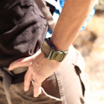 Carterjett Apple Watch Uyumlu Hiking Trail Nato Kay��-Army Green
