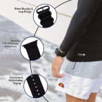 Carterjett Apple Watch Uyumlu Hiking Trail Nato Kay��-Black