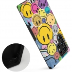 Casely Samsung Galaxy S22 Ultra K�l�f (MIL-STD-810G)-Smiley Face Sticker