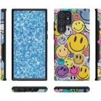 Casely Samsung Galaxy S22 Ultra K�l�f (MIL-STD-810G)-Smiley Face Sticker
