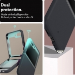 Caseology Samsung Galaxy Z Flip 5 Silikon Klf-Black Sesame