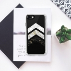 Casetify iPhone 7 Snap Klf-Gold Flecked Marble Chevrons Pattern