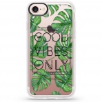Casetify iPhone 7 Ultra Slim Fit Desenli Klf-Good Vibes Only Tropical Leaves