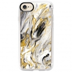 Casetify iPhone 7 Ultra Slim Fit Klf-Black and Gold Marble