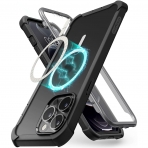 Clayco Forza Manyetik Serisi iPhone 13 Pro Klf (MIL-STD-810G)-Black