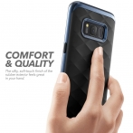 Clayco Galaxy S8 Plus Helios Serisi Premium Hybrid Klf-Blue 