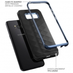 Clayco Galaxy S8 Plus Helios Serisi Premium Hybrid Klf-Blue 