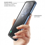 Clayco Galaxy S8 Plus Helios Serisi Premium Hybrid Klf-Blue 