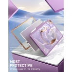 Clayco Nebula Serisi iPad Klf (10.2 in)-Purple