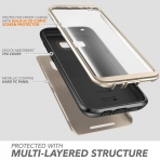 Clayco Samsung Galaxy S8 Hera Serisi Full-body Rugged Klf (Ekran Koruyucu Dahildir)-Gold