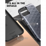 Clayco iPhone 12 Pro Max Argos Serisi Czdan Klf-Black