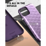 Clayco iPhone 12 Pro Max Argos Serisi Czdan Klf-Purple