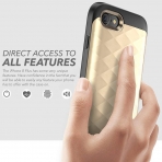 Clayco iPhone 8 Hera Serisi Klf-Gold