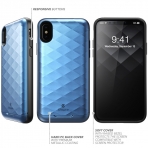 Clayco iPhone XS / X Argos Seri Kartlkl klf-Blue