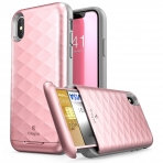 Clayco iPhone XS / X Argos Seri Kartlkl klf-Rose Gold