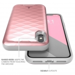 Clayco iPhone XS / X Argos Seri Kartlkl klf-Rose Gold