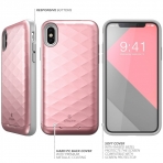 Clayco iPhone XS / X Argos Seri Kartlkl klf-Rose Gold