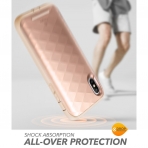 Clayco iPhone XS / X Hera Serisi Klf-Blush Gold