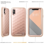 Clayco iPhone XS / X Hera Serisi Klf-Blush Gold