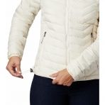 Columbia Powder Lite Hooded Kad�n Mont (Beyaz)