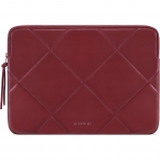 Comfyable MacBook Air/Pro Uyumlu Kapitone Deri Klf(13-14 in)-Burgundy