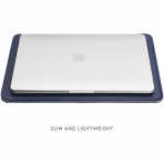 Comfyable MacBook Deri Zarf Klf (16 in)-Navy