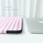 Comfyable MacBook Pro/Air anta (13 in)-Pink Stripes