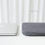 Comfyable MacBook Pro Kanvas Laptop Sleeve anta (13 in)-Charcoal