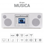 Como Audio Musica CD alar/Kablosuz Mzik Sistemi- Piano White