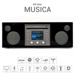 Como Audio Musica CD alar/Kablosuz Mzik Sistemi- Piano Black