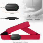 CooSpo H808S Ak�ll� Kalp At�� H�z� Monit�r�-Black Red