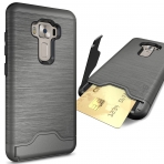 CoverON Asus Zenfone 3 Secure Card Serisi Kickstand Klf-Gunmetal Gray