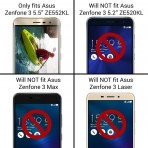 CoverON Asus Zenfone 3 Secure Card Serisi Kickstand Klf-Midnight Black