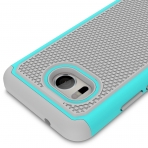 CoverON HTC U11 HexaGuard Seri Klf-Teal Grey