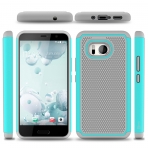 CoverON HTC U11 HexaGuard Seri Klf-Teal Grey