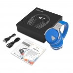 Cowin E-7 Kablosuz Bluetooth Kulak st Kulaklk-Blue