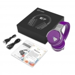 Cowin E-7 Kablosuz Bluetooth Kulak st Kulaklk-Purple