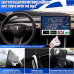 CusDusk Tesla Model 3/Y Uyumlu Silikonlu Ekran Koruyucu