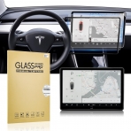 CusDusk Tesla Model 3/Y Uyumlu Silikonlu Ekran Koruyucu