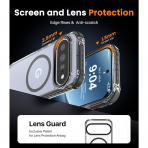 DEERLAMN Google Pixel 11 / 11 Pro Manyetik K�l�f-Clear/Black