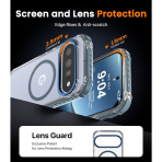 DEERLAMN Google Pixel 11 / 11 Pro Manyetik K�l�f-Clear/Blue