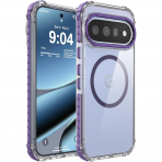 DEERLAMN Google Pixel 11 / 11 Pro Manyetik K�l�f-Clear/Purple