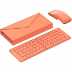 DELUX Katlanabilir Bluetooth Klavye ve Fare (Orange)
