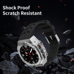DGYSG Galaxy Watch Ultra Luxury Kay (47mm)-Silver